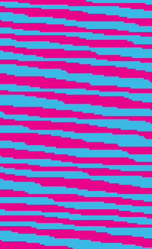 Pink and blue stripes