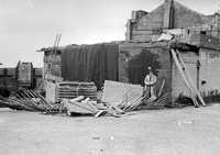 Photo of fake sabotage at the De Havilland factory
